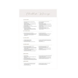 The wedding checklist