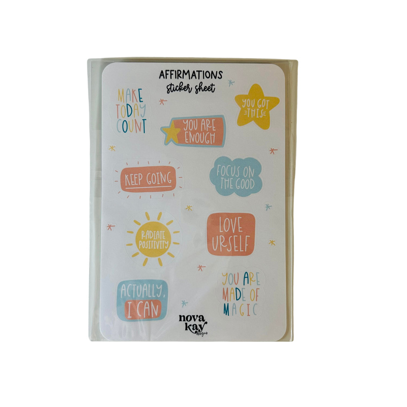 Positive affirmation stickers