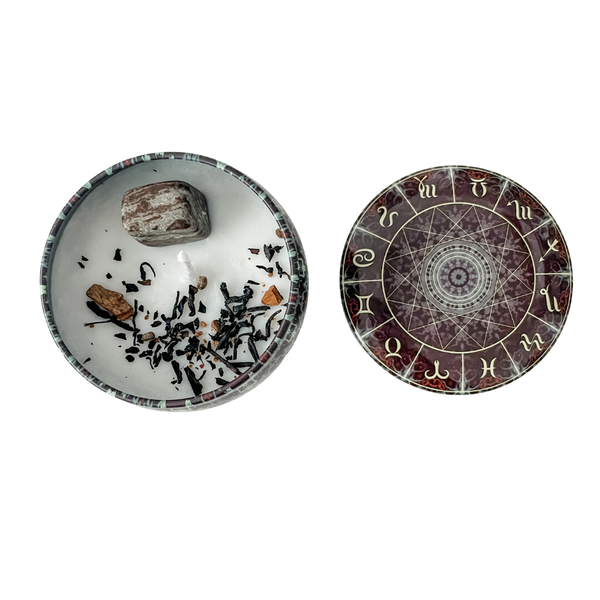 Chandelle Artisanale Astrologique (3 choix - 3 éléments)