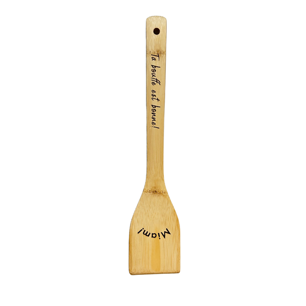 Engraved wooden spoon