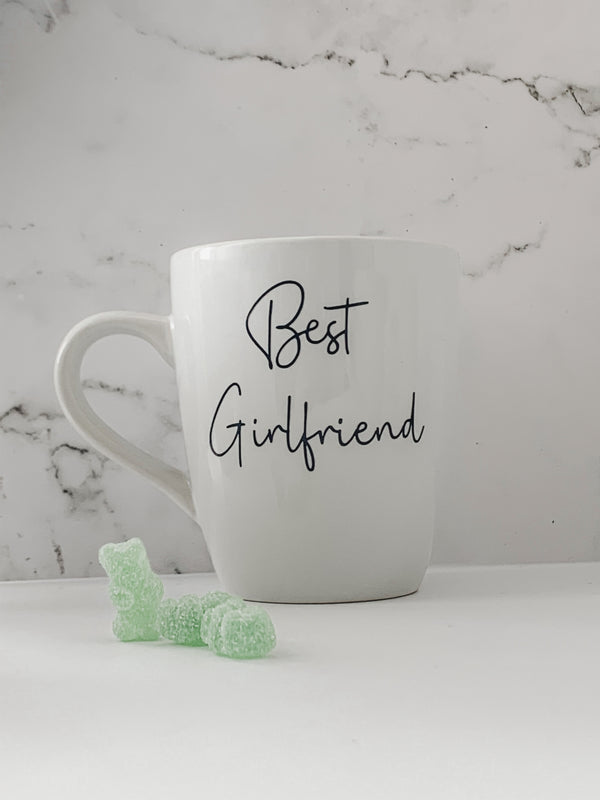 Personalized best girlfriend mug for gift box